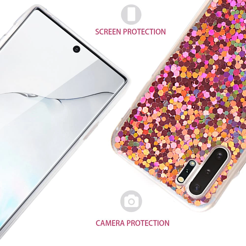 Роскошный блестящий Блестящий чехол LAPOPNUT для Samsung Galaxy S20 Ultra 5G S10 S9 Plus S7 Edge S10e Note 10 с