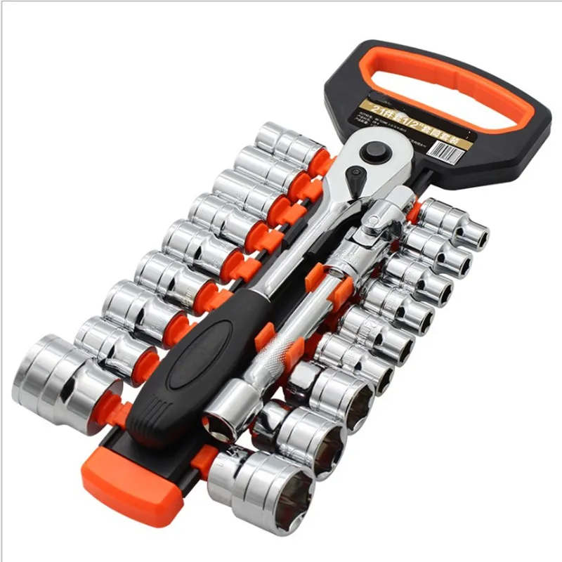 Socket Wrench Set Universal Auto Repair Tool Repair Car Fast  Ratchet Car Maintenance Multi-Functional Combination