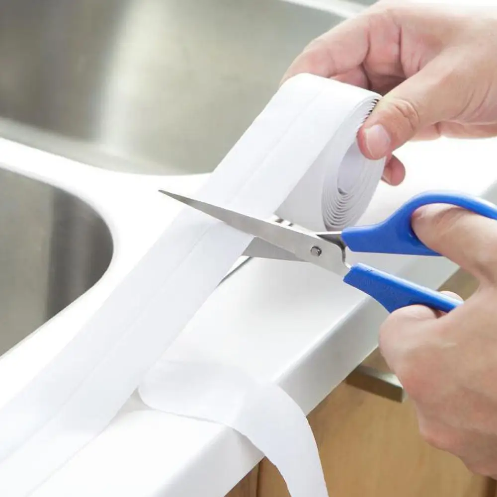 

1 Pcs Waterproof Mildewproof Tape Kitchen Bathroom Wall Sealing Tape PVC Material Mold Proof Adhesive Tape 38x320 cm