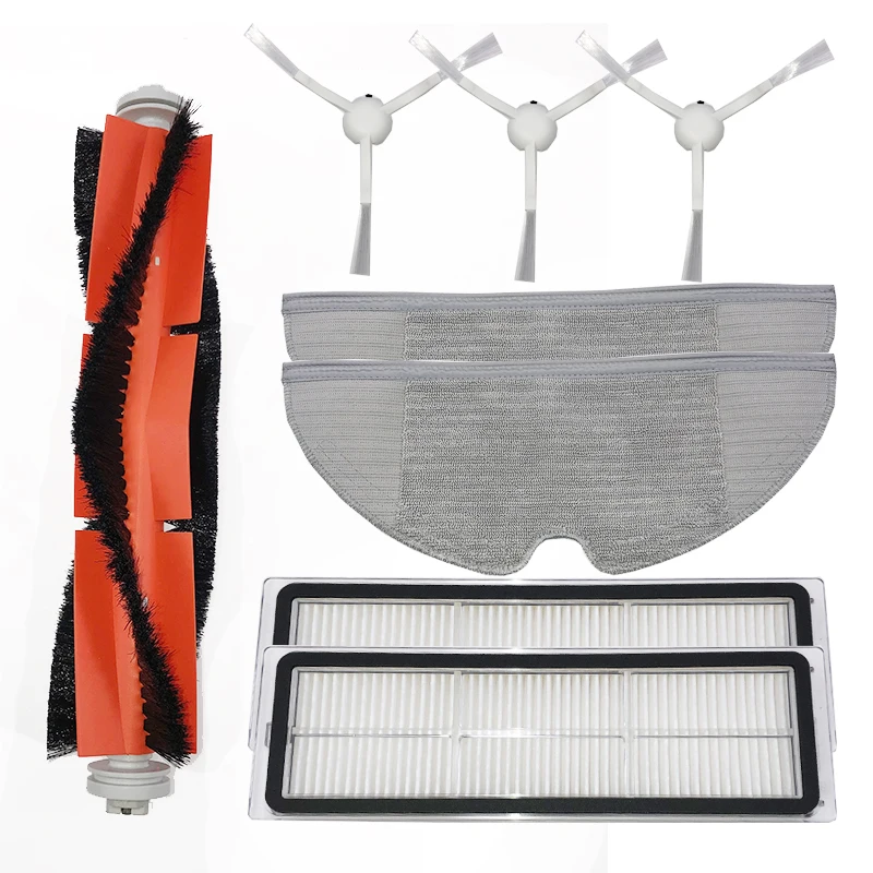 16PCS YDong para MIJIA Robot de Limpieza de Barrido Aspiradora STYJ02YM Cepillo Principal Cepillo Lateral Filtro HEPA Trapeador Tanque de Agua