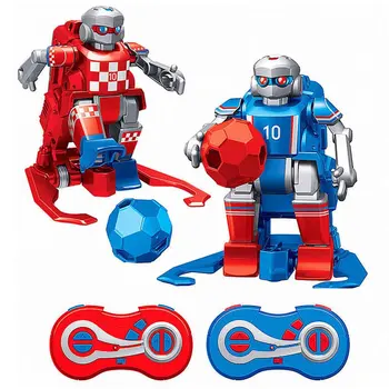 

2.4GHz Electric Smart With 2 Goals Interactive Indoor Outdoor Football Robot Set Boys Girls Remote Control Educational Kids Toys