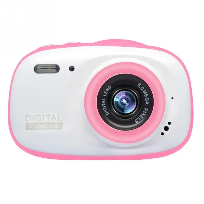 Подводная камера для детей 2 дюймов decogen игрушка и подарок 12MP HD водонепроницаемая цифровая камера 4X цифровой зум мини Экшн-камера - Цвет: Розовый