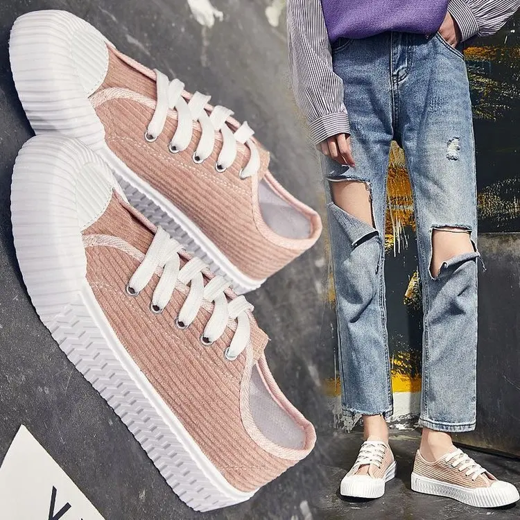 

2020 Spring New Style Biscuit Shoes Fashion Korean-style Small White Shoes Students Versatile Board Shoes Sports Casual WOMEN'S