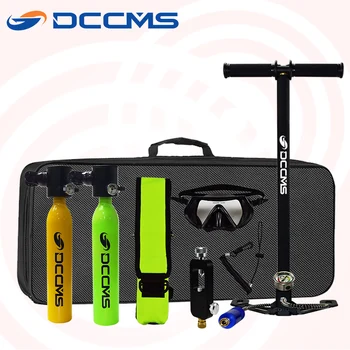 

DCCMS mini diving oxygen tank snorkeling respirator 500ML scuba diving equipment portable diving oxygen tank
