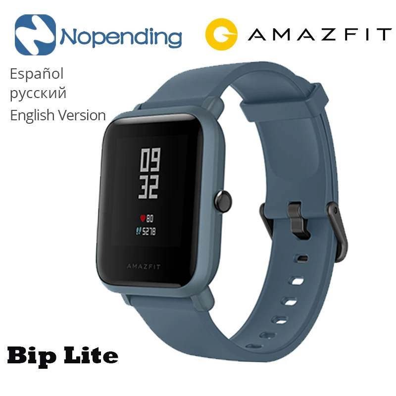 Предпродажа Amazfit Bip Lite Smartwatch 2 Global Edition в режиме ожидания 45 дней 3ATM
