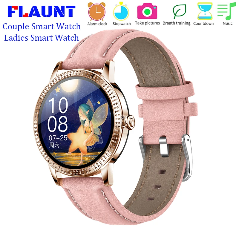 

FLAUNT Smart Watch Women 2020 Luxury Heart Rate Sleep Monitor Smart Clock Men Bluetooth Call Smartwatch For IOS Android PK KW10