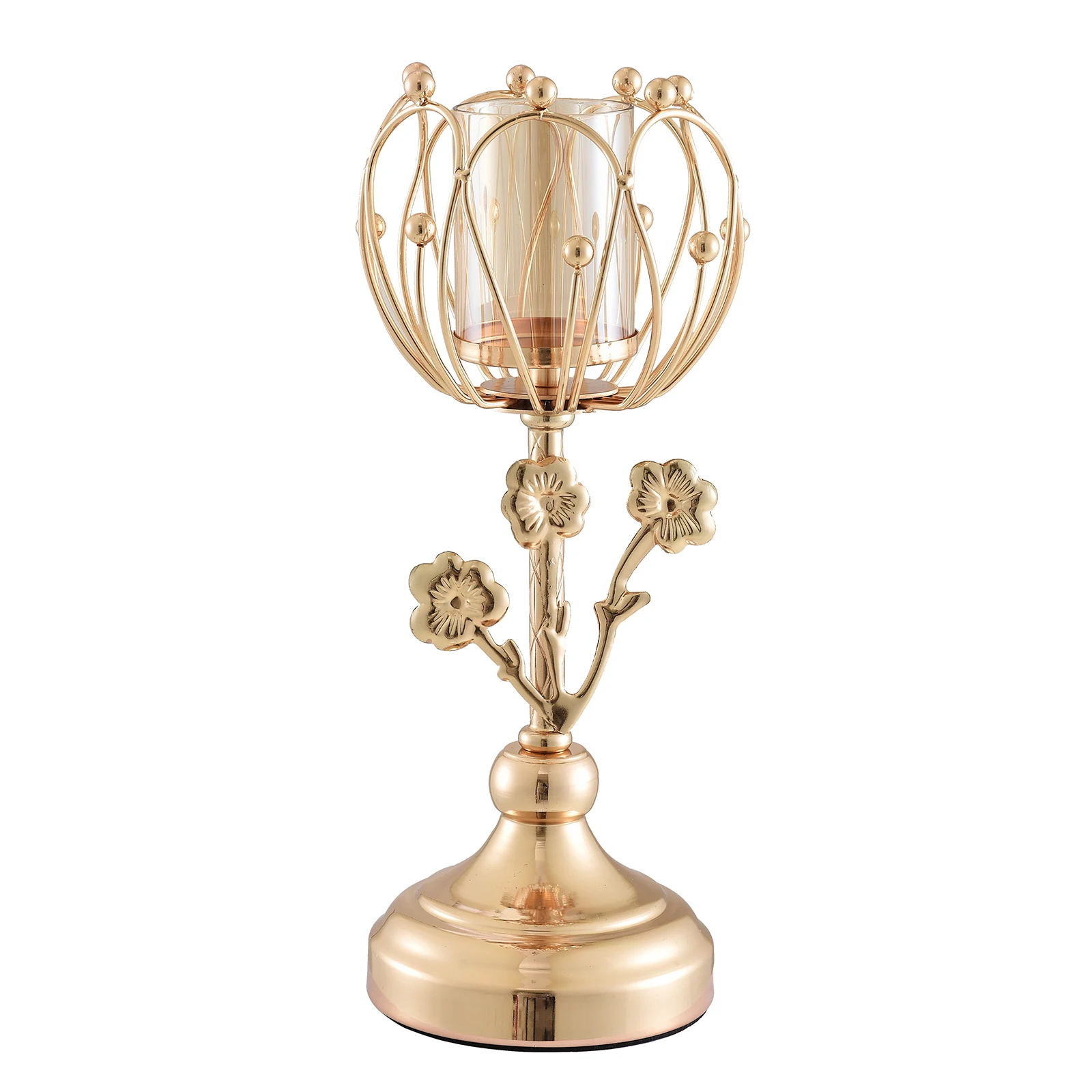 Rustic Gold Candle Holder Home Decoration Christmas Centerpieces Candlestick