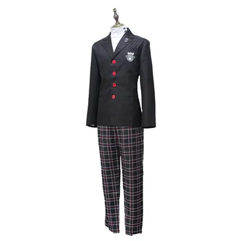

Anime Cosplay Persona 5 Cosplay Costume Akira Kurusu / Ren Amamiya School Uniform for Unisex Coat + Top + Pants