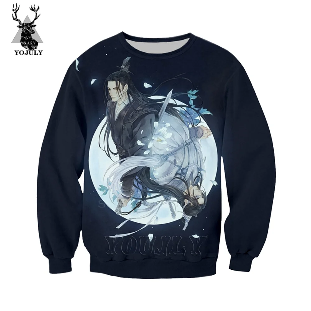 15 Grandmaster of demonic cultivation Толстовка Mo Dao Zu Shi Wei wuxian off white мужские толстовки 3d принт хип хоп Уличная одежда Топы - Цвет: 15