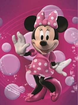 

JMINE Div 5D Minnie- mouse Full Diamond Painting cross stitch kits art High Quality Cartoon 3D paint by diamonds