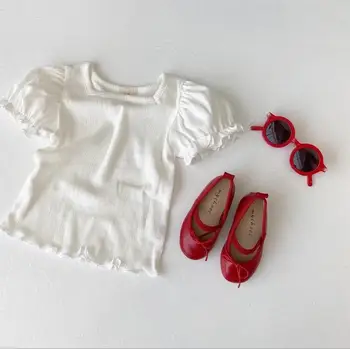 

2020 new girls t-shirt summer cotton fashion girls top 1-6 t HV669