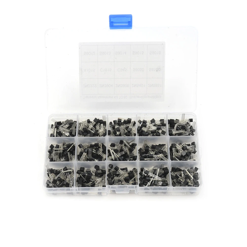600Pcs New Electronic 15 Value x 40 Transistors TO-92 Assortment Kit Transistor DIY Tool Parts
