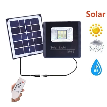 

51leds solar Lights Power smart on at night Outdoor Powered Wireless Waterproof Exterior Security Wall floodlight remote timer c