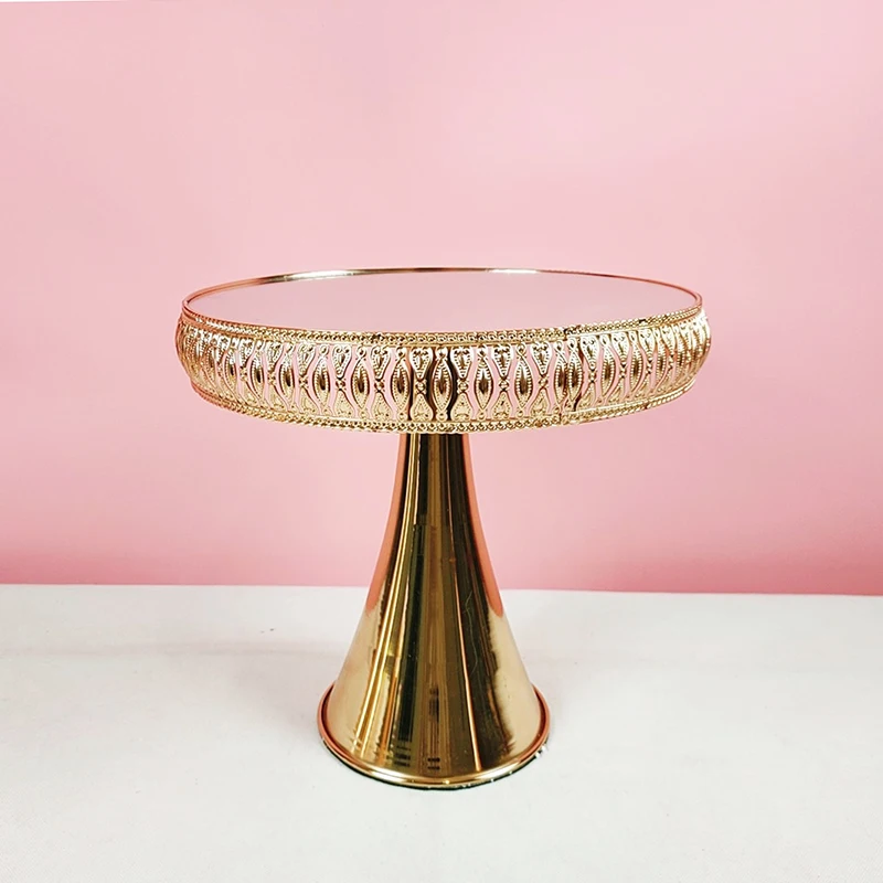 Cake Stand Set gold Crystal Metal Cupcake decorations Dessert Pedestal Party Display cake tray