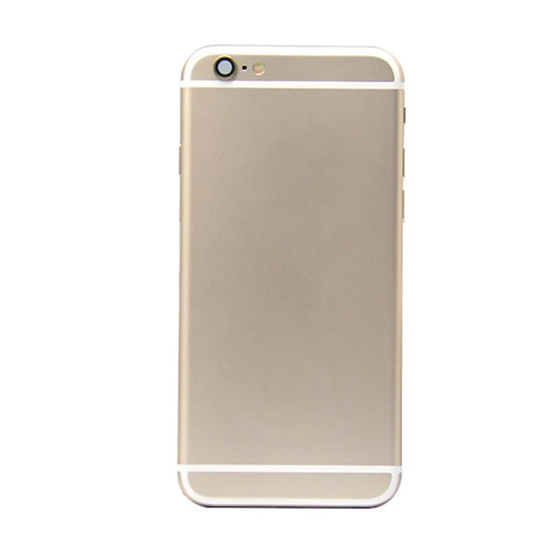 Полный корпус для iphone 6 чехол задняя крышка - Цвет: Золотой