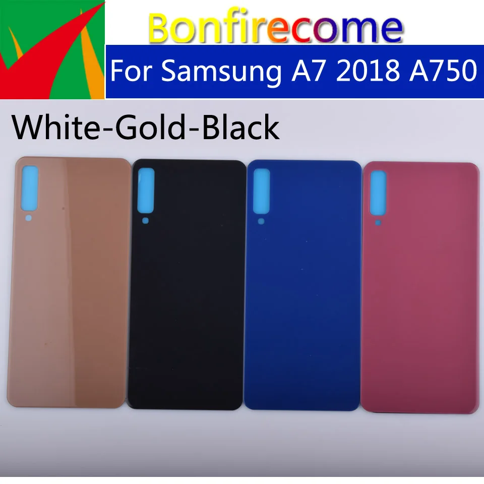 10 шт./партия чехол для Samsung Galaxy A7 2018 A750 A750F задняя крышка аккумулятора с 3D стеклом