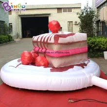 Бинго®3 м надувной клубничный торт модель, раздутии десерт мультфильм серии декор для любителей сладостей