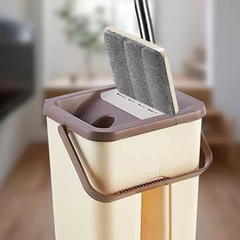 

Magic Squeeze Flat Mop Hands Free Washing Mops for Floor House Cleaning Mops Cleaner Household Cleaning Automatic Dehydration