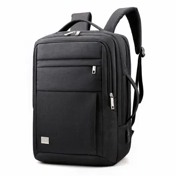 

Men's Backpacks Waterproof Anti-theft Travel Bag 15.6 Inch Laptop Zipper Backpack USB Schoolbag Male Business Breathable Mochila