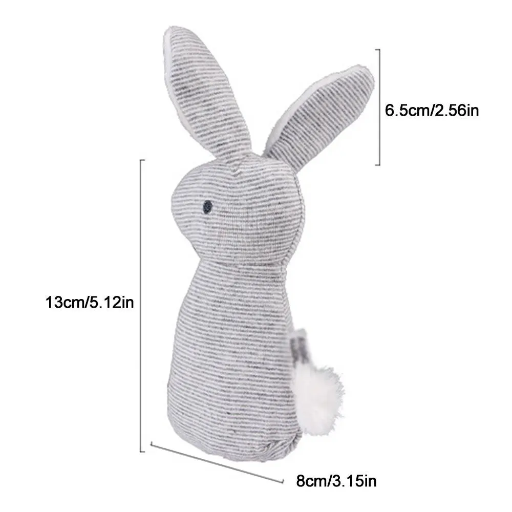 1 шт. пищащая забавная игрушка с колокольчиками мягкий плюшевый кролик дизайн