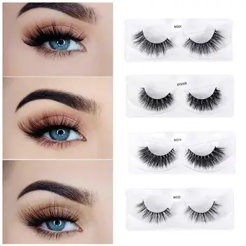 

Luxury Mink Hair Fals Eyelashes Natural 3D Thick Eyelashes Strip Long Extension Lashes High Quality Eyes Makeup Tool