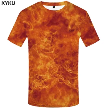 

3d Tshirt Flame T shirt Men Abstract Shirt Print Leisure Tshirt Printed Harajuku Funny T shirts Gothic Anime Clothes