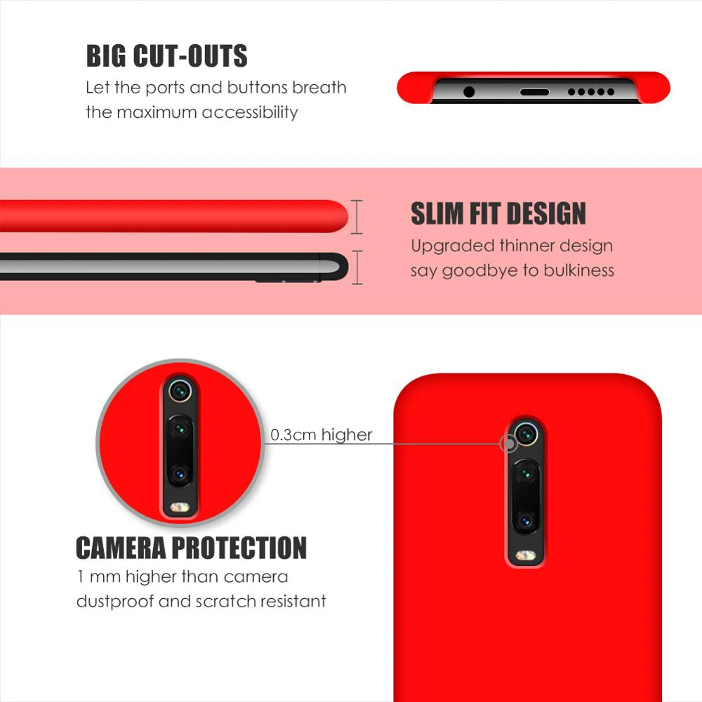 Arvin Original Case for Google Pixel 4 XL Case Official Liquid Silicone Cover Thick Bottom Open 4