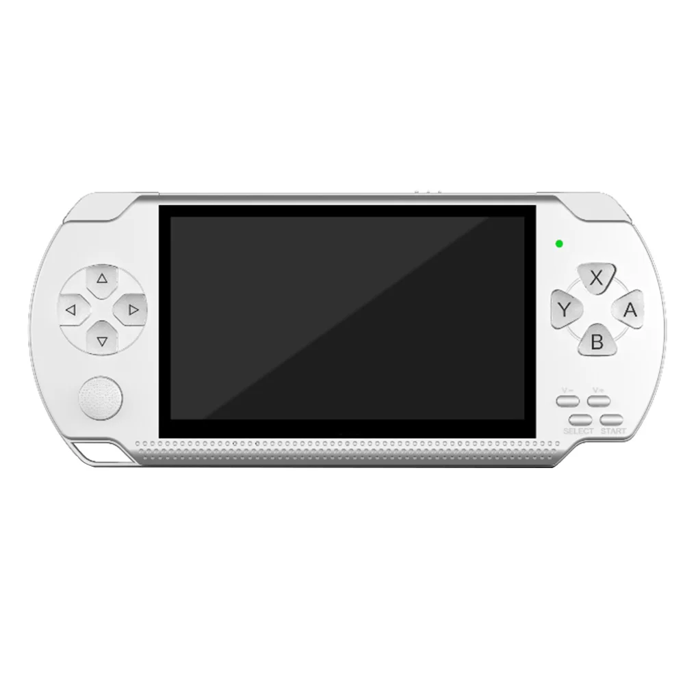 4," перезаряжаемая Подарочная забавная HD Ретро многофункциональная 8G игровая консоль для развлечений карманного размера Портативный большой экран - Цвет: Белый