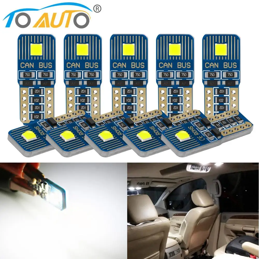 10 шт. супер яркий Canbus T10 W5W светодиодный парковочные фары автомобиля WY5W 168 194