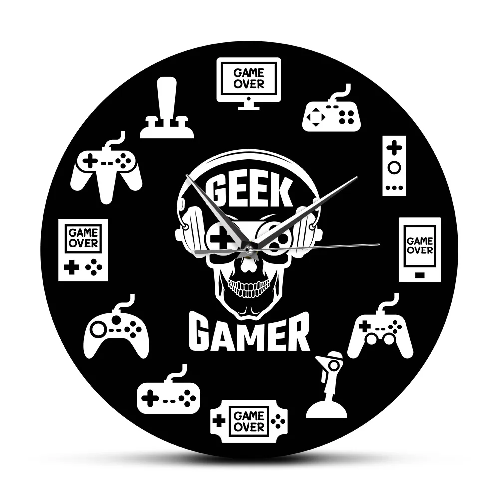 Kaufen Gaming Zeit Video Spiel Hängen Wand Uhr Console Controller Gaming Zimmer Wand Kunst Dekorative Wanduhr Geek Gamer Geschenk idee
