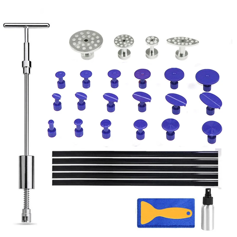 

Paintless Dent Repair Tools Hand Set Home DIY Removal Kit reverse Hammer Tabs Metal Tools for Car Machines Dent