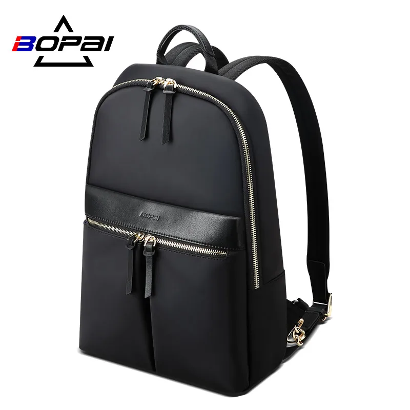 Ladies Bags Back-Pack BOPAI Waterproof Purse Light Laptop Business Travel Large-Capacity