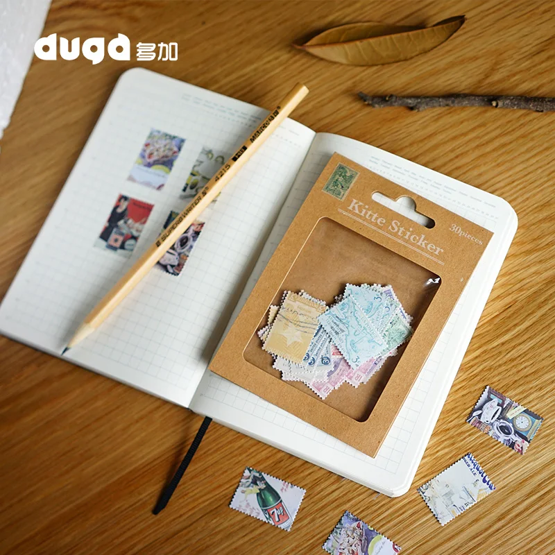 Classic Travel Stamps Stickers Retro Sticker Traveler's Notebook Planner Decorative School Vintage Stationery | Канцтовары для