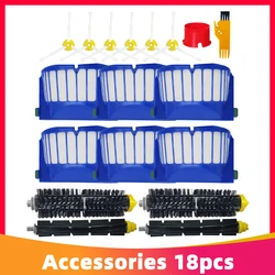High-Performance Main Brush, Side Brush, and HEPA Filter Replacement Parts for Robot Vacuum Cleaners (C)