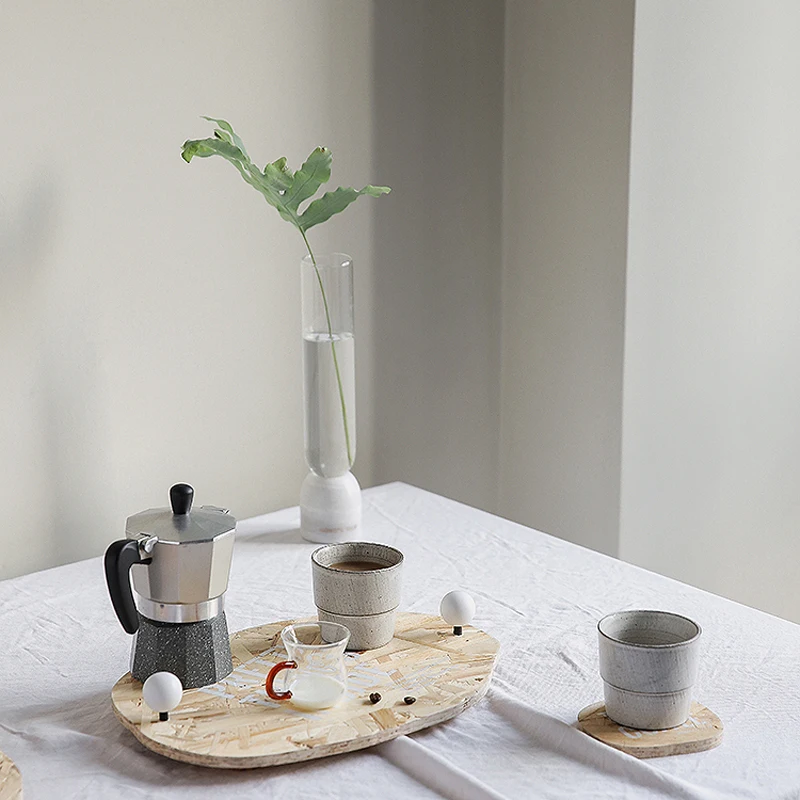Nordic Dinner Plates Sets Wooden Serving Tray Tea Coffee Mats Irregular Desserts Food Organizer Platter Home Dinning Room Decor | Дом и сад