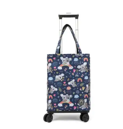 Grocery Shopping Bag With Wheels Shopping Bag For Boutique Portable Travel Trolley Bag Picnic Insulation Rolling Shopping Bags_voghion.com