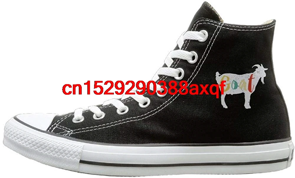 

Unisex Casual Shoes Boys and Girls Sports Shoes Vintage Goat Canvas Shoes High Top Sport Black Sneakers Unisex Style