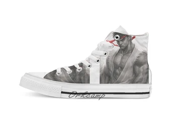 

Ryu Custom Casual High Top lace-up Canvas shoes sneakers Drop shipping