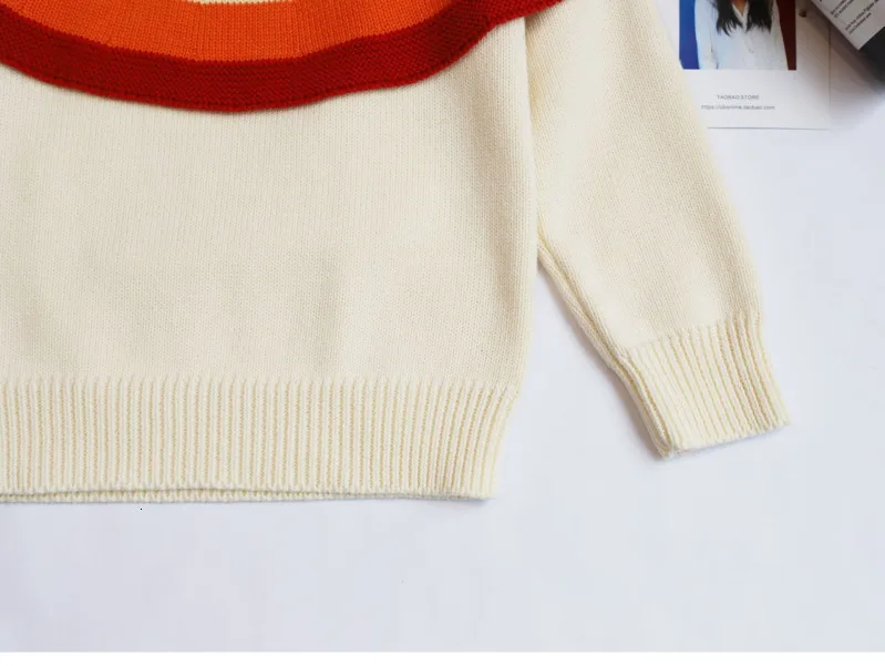 Новинка 2019 года; зимний свитер для девочек; Одежда для новорожденных; вязаный детский свитер с радугой; пальто; одежда для маленьких