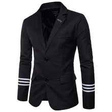 New Arrival casual men Suit coat college style Fashion striped design Mens jacket Slim fit Masculine Blazer Suit Asian size 5XL New Arrival casual men Suit coat college style Fashion striped design Mens jacket Slim fit Masculine Blazer Suit Asian size 5XL