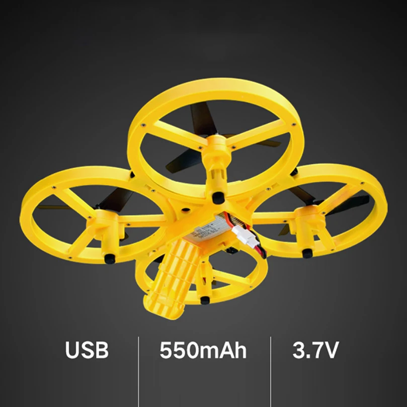 Mini Helicopter Induction Drone Smart Watch Hand Gesture Sensor Remote RC Aircraft UFO Flying Quadcopter Interactive Kids Toys Mini Helicopter Induction Drone Smart Watch Hand Gesture Sensor Remote RC Aircraft UFO Flying Quadcopter Interactive Kids Toys