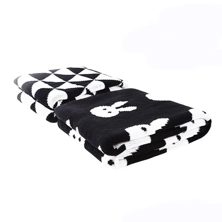 

Processing New Style Pure Cotton Babies' Woolen Blanket Baby Blanket Children Knitted Airable Blanket Meng Meng Knitted Blanket