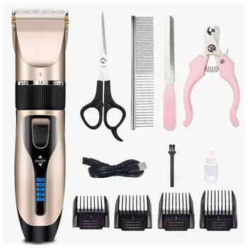 

Electric Pet Dog Clippers Dog Trimmer Pet Hair Remover Rechargeable Professional Grooming Tool Comb Scissors Quick Delivery