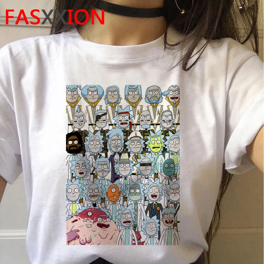 4 сезона, женская футболка с изображением Рика и Морти, 90 s, футболки, уличная одежда с изображением ужасов Рика и Морти Рикки, женская одежда, майки футболки - Цвет: 1066