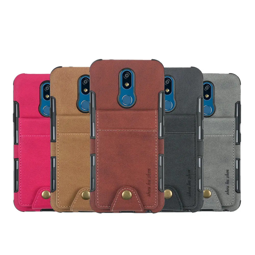 Card Slot Cloth Flip for Coque LG K40 Case 360 Protect TPU Bumper for LG X4 Phone Cover LGK40 K 40 40K 4X Shockproof Case