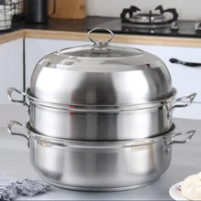 Суповая из нержавеющей стали горшок утолщение бытовой пароочиститель кастрюля большая газовая электромагнитная печь паровой аппарат для морепродуктов горячий горшок stewpan