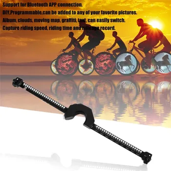 

Bicycle Wheel LED Lights Smart Bluetooth Intelligent Control Wheel Light USB Rechargeable Bike Wheel Spoke Lights Waterproof