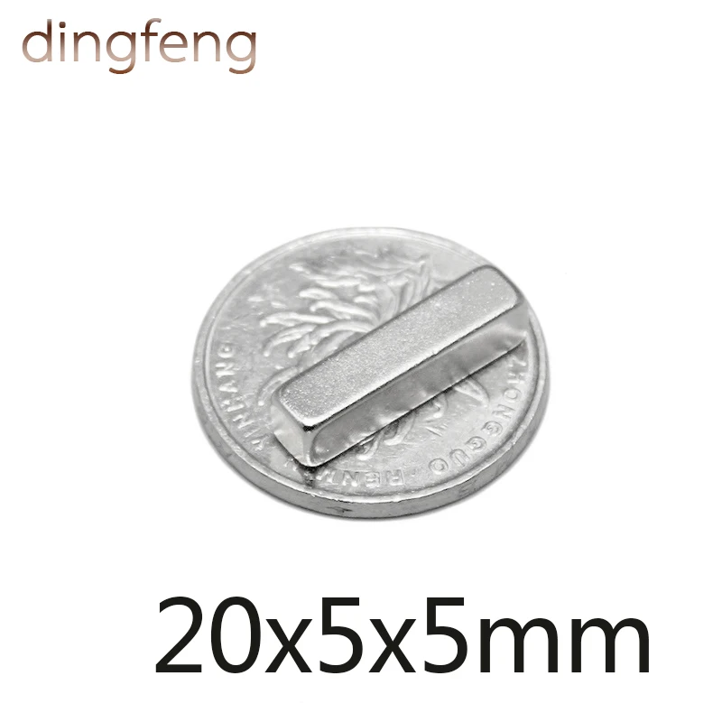 

50/100/200 pcs uboid Block 20x5x5mm Super Strong N35 high quality Rare Earth magnets Neodymium Magnet 20*5*5mm
