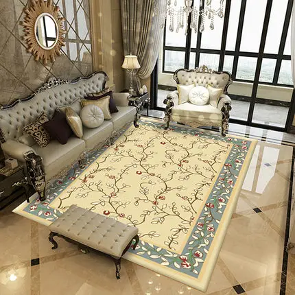 Ковер в китайском стиле, гостиная, спальня, прямоугольная декоративная нескользящая Мягкая коврик - Цвет: K
