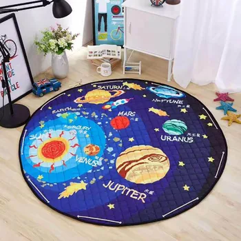 

Baby Play Mat Crawling Mat Carpet Toys Kids Cotton Rug Storage Bag Cartoon Pad diameter 150cm Multifunction BXX034